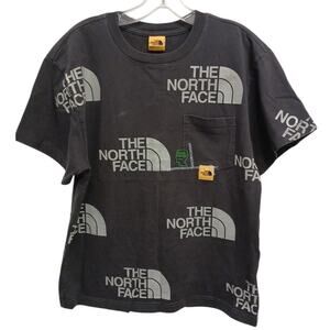 The North Face Brain‎ Dead Collab Collectible T-shirt Sz M Black Skull Embroider